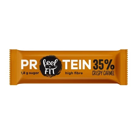 Zestaw 10x Baton proteinowy 35% Chrupiący Carmel 40 g