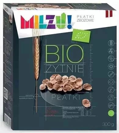 Płatki żytnio-owsiane bez cukru Milzu! BIO, 300g