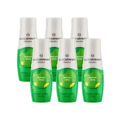 Zestaw: 6x SodaStream Syrop koncentrat Lemon Lime Limonka 440 ml