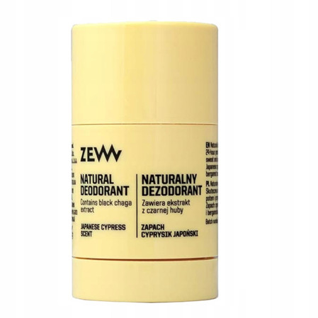 Naturalny dezodorant w sztyfcie cyprysik japoński i bergamotka 30g