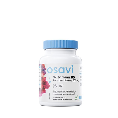 Osavi Witamina B5 Kwas Pantotenowy 200mg - 90 kaps.