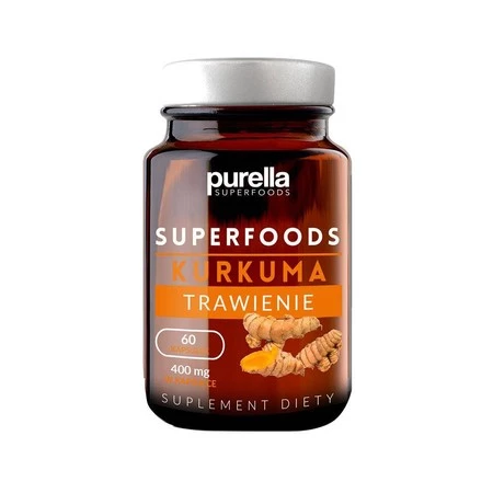 Superfoods Kurkuma Trawienie 30,6 g - 60 kapsułek - KRÓTKA DATA 2025-01-31 