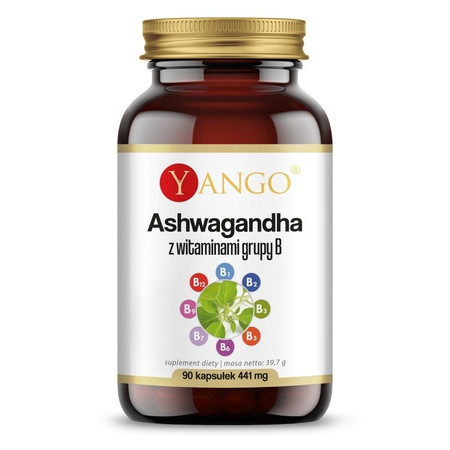 Yango − Ashwagandha z witaminami grupy B − 90 kaps.