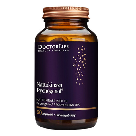 Doctor Life Nattokinaza Pycnogenol na wsparcie układu krążenia 60 kaps.