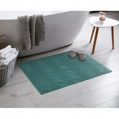 DYWANIK ŁAZIENKOWY JESSI 50 X 70 CM CIEMNOZIELONY