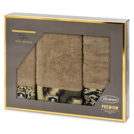 Komplet Ręczników Eva 24 46 x 36 x 7 cm, Beżowy