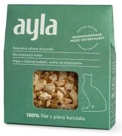 AYLA filet z piersi kurczaka - liofilizowane przysmaki dla kota (28g)