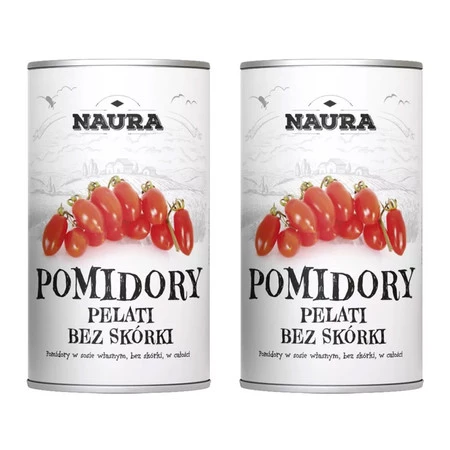 Zestaw 2x Pomidory Pelati całe bez skórki 400 g