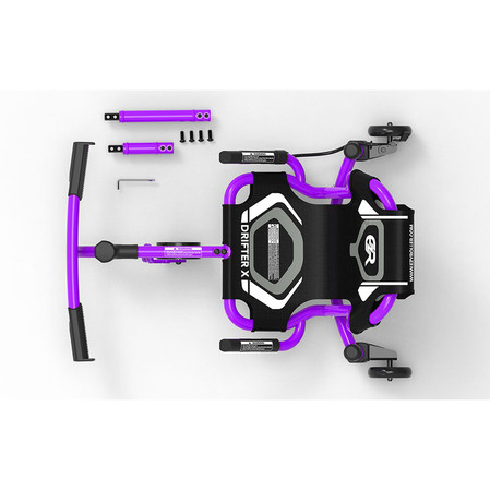 EzyRoller Drifter X Pojazd gokart napędzany nogami driftingowy 4-12 lat Purple