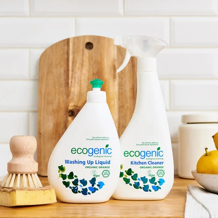 Ecogenic, Spray do czyszczenia powierzchni kuchennych, Pomarańcza, 500 ml