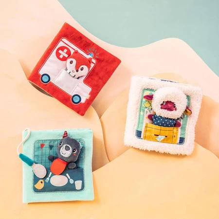 LILLIPUTIENS Książeczka aktywizująca z mini-pacynką Doktor Lisiczka Alice 12 m+