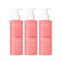 Zestaw: 3x Uni.Q be fancy żel do mycia twarzy 150 ml