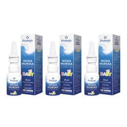 Zestaw: 3x Protego woda morska baby spray do nosa 30 ml - wyrób medyczny