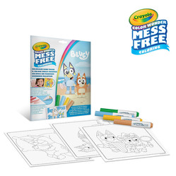 Crayola Kolorowanka dla dzieci i 4 niebrudzące magiczne flamastry Color Wonder Mess Free Bluey 3+