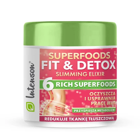 Intenson Superfoods Fit & Detox Elixir koktajl błonnikowy 135g