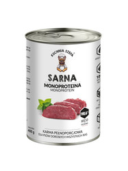 Kuchnia Szefa Sarna - karma mokra dla psa - 400g