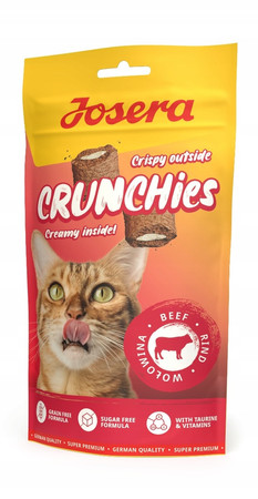 Josera Crunchies Beef przekąska dla kotów z wołowiną 60g