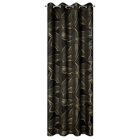 ZASŁONA GOTOWA KIARA 140 X 250 CM CZARNY