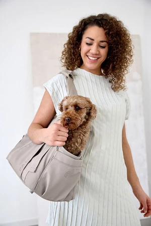 PALOPA Torba transportowa dla psa do 10kg Weda taupe