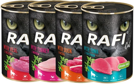 DOLINA NOTECI RAFI Cat Adult Kaczka bez zbóż 400g
