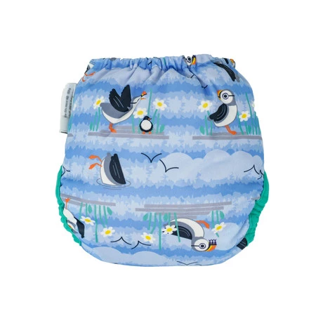 Close, Pop-in pieluszka wielorazowa AIO Z NAPAMI, Blue Puffin
