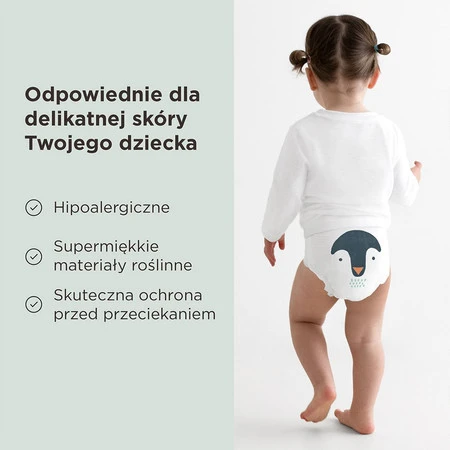 Kit & Kin, Pieluszki Jednorazowe 6 Junior (15 kg+), Piesek/Pingwinek, 24 szt.