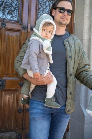 Lodger Dwuwarstwowy szaliczek z polaru szałwiowy Fleece Elm