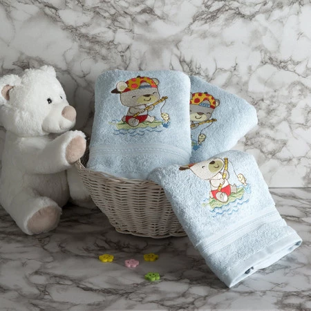Ręcznik Dziecięcy Baby51 50 x 90 cm, Niebieski