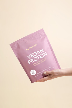 Natu.Care Białko wegańskie Vegan Protein Biała Czekolada Maliny 525 gr.