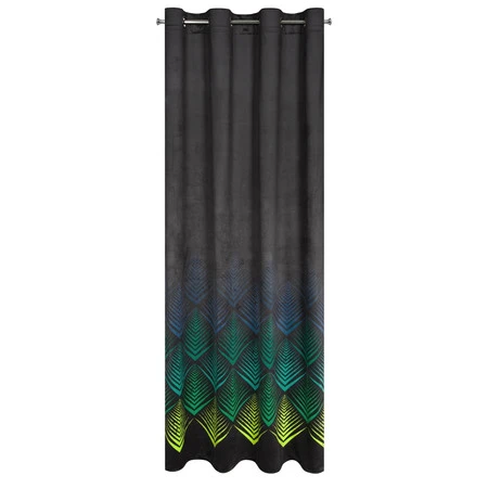 ZASŁONA GOTOWA ANGELINA 140 X 250 CM CZARNY