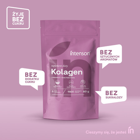 Intenson Kolagen + Witamina C + Kwas Hialuronowy 60g