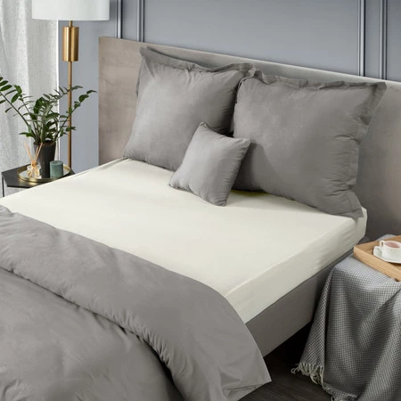 PRZEŚCIERADŁO Z GUMKĄ NOVA3 100 X 200 X 25 CM SZAROBEŻOWY