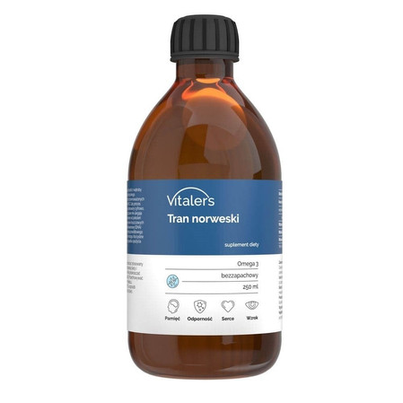 Vitaler's Tran norweski bezzapachowy 250 ml