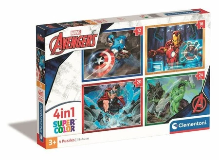 Clementoni Puzzle 4w1 Avengers Marvel 21525