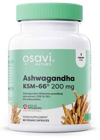Osavi Ashwagandha KSM-66, 200mg 60 kaps