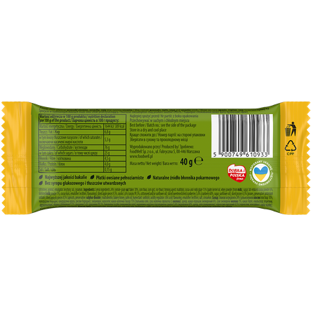 Bakalland BA! Baton zbożowy 5 bakalii 40g