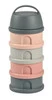 BEABA Pojemniki na mleko w proszku 4 komory mineral grey/pink