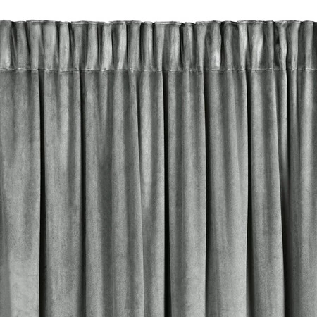 ZASŁONA GOTOWA CARLI NA TAŚMIE 140 X 250 CM SREBRNY