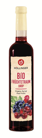 HOLLINGER SYROP O SMAKU CZERWONYCH OWOCÓW BIO 500 ml
