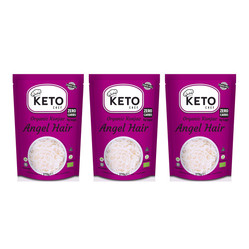 Zestaw: 3x Keto Chef Makaron Konjac Angel Hair Bezglutenowy Bio 270g