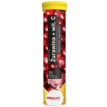 Tabletki musujące Żurawina + Witamina C 20 tabletek