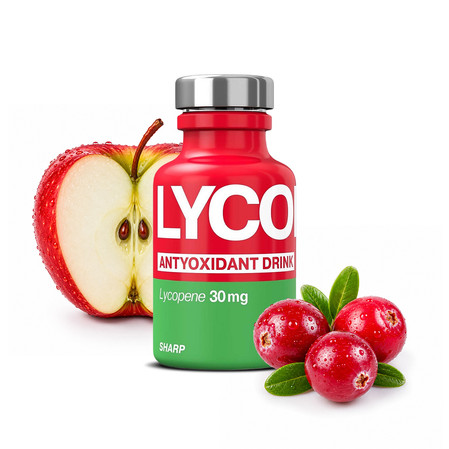 Napój LycopenPro Sharp Antyoxidant z Witaminą C 250 ml smak żurawina