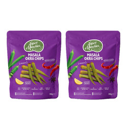 Zestaw: 2x Super Munchies  Chipsy Z Okry O Smaku Masala 50g