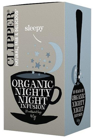 CLIPPER HERBATKA Z RUMIANKIEM I MELISĄ (NIGHTY NIGHT) BIO (20 x 2 g) 40 g