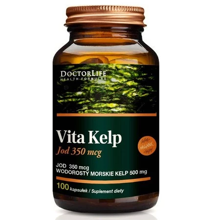 Vita Kelp Organic 500mg organiczny jod suplement diety 100 kapsułek