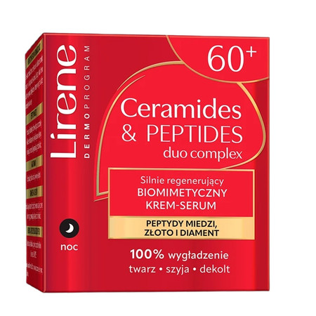 Ceramides &amp; Peptides silnie regenerujący biomimetyczny krem-serum na noc 60+ 50ml
