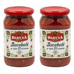 Zestaw 2x Sos Sacebeli bez dodatku cukru 475 g