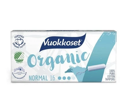 Vuokkoset − 100% BIO Tampony Normal − 16 szt.