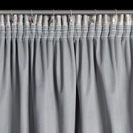 ZASŁONA GOTOWA RENIA NA TAŚMIE 140 X 270 CM SREBRNY