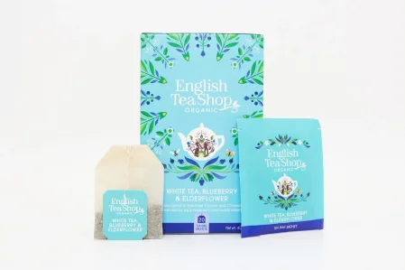 English Tea Shop Herbata biała z dzikim bzem i borówką 20 saszetek BIO